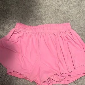 Super cute bright pink flowy shorts